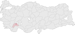 Burdur Turkey Provinces locator